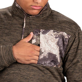 Habit Men’s Snap Front Fleece Pullover with Scent-Factor