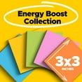 Post-it Super Sticky Notes, 3 in. x 3 in., Energy Boost Collection, 14 Pads/Pack