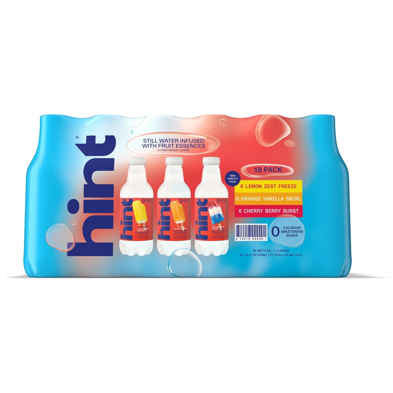 Hint Flavored Water Star Spangled Summer Pack, 16 fl. oz., 18 pk.