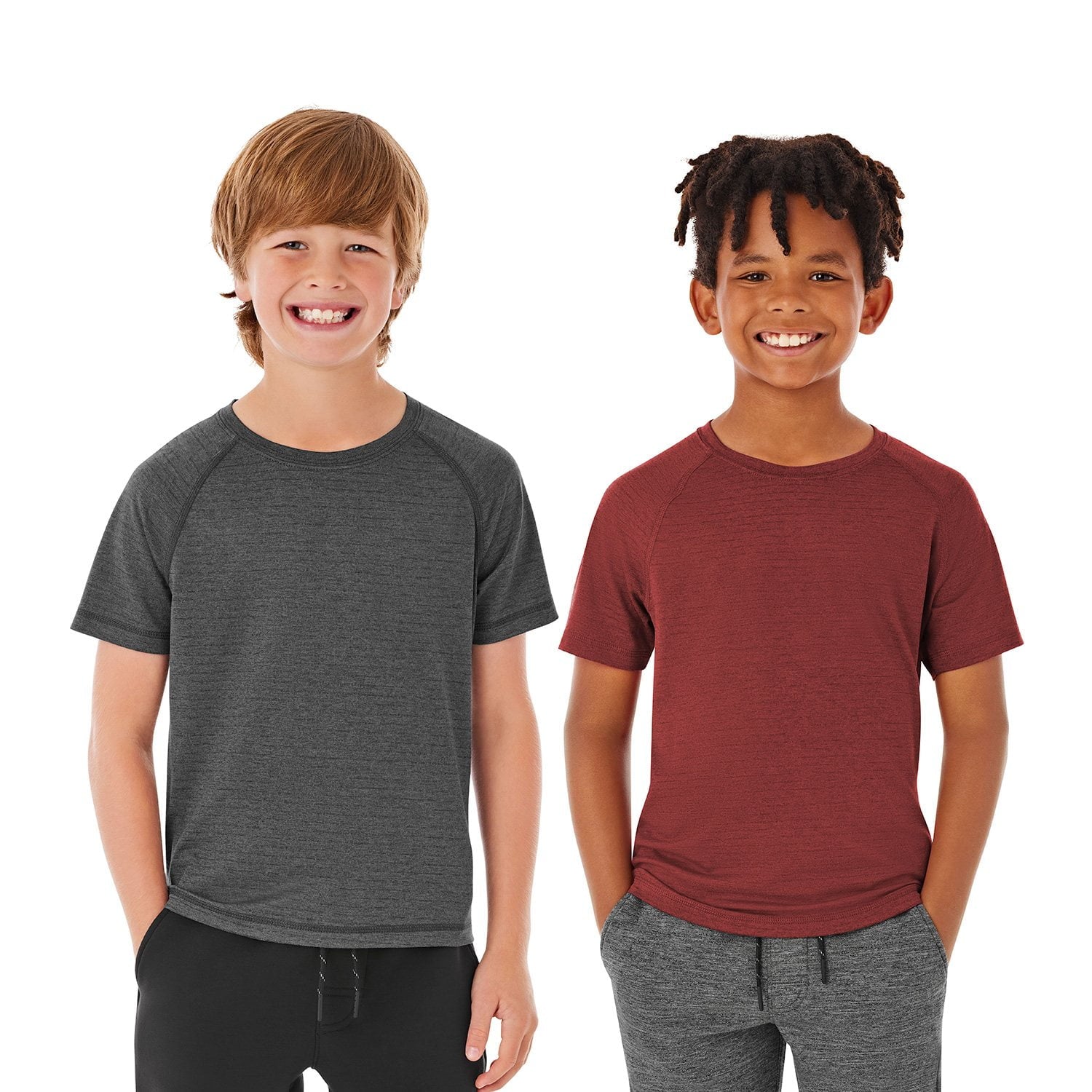 Member's Mark Boys 2-Pack Active Tops - Black - XXL