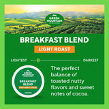 Green Mountain Coffee Roasters Light Roast Coffee Pods, Breakfast Blend, 80 ct.