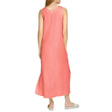 DKNY Women's Linen Maxi Dress - Black - XXL
