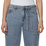 Buffalo Jeans Women's Wide Leg Belted Jean
