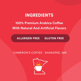 Cameron's Specialty Ground Coffee, Vanilla Hazelnut 38 oz.