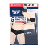 Reebok Women's 5-Pack Seamless Hipster - XXL