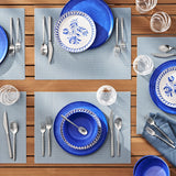 Member's Mark Set of 8 Paragon Woven PVC Placemats, 14" x 19"
