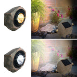 Deck Impressions Sandstone Solar Rock Light - 2 Pack