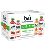 Bai WonderWater Flavored Water Beverage Variety Pack, 18 fl. oz., 15 pk.