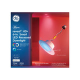 GE Cync reveal® Smart LED Recessed Downlight, Color Changing WiFi Light, Matter Compatible, Works with Alexa and Google Home, 6in