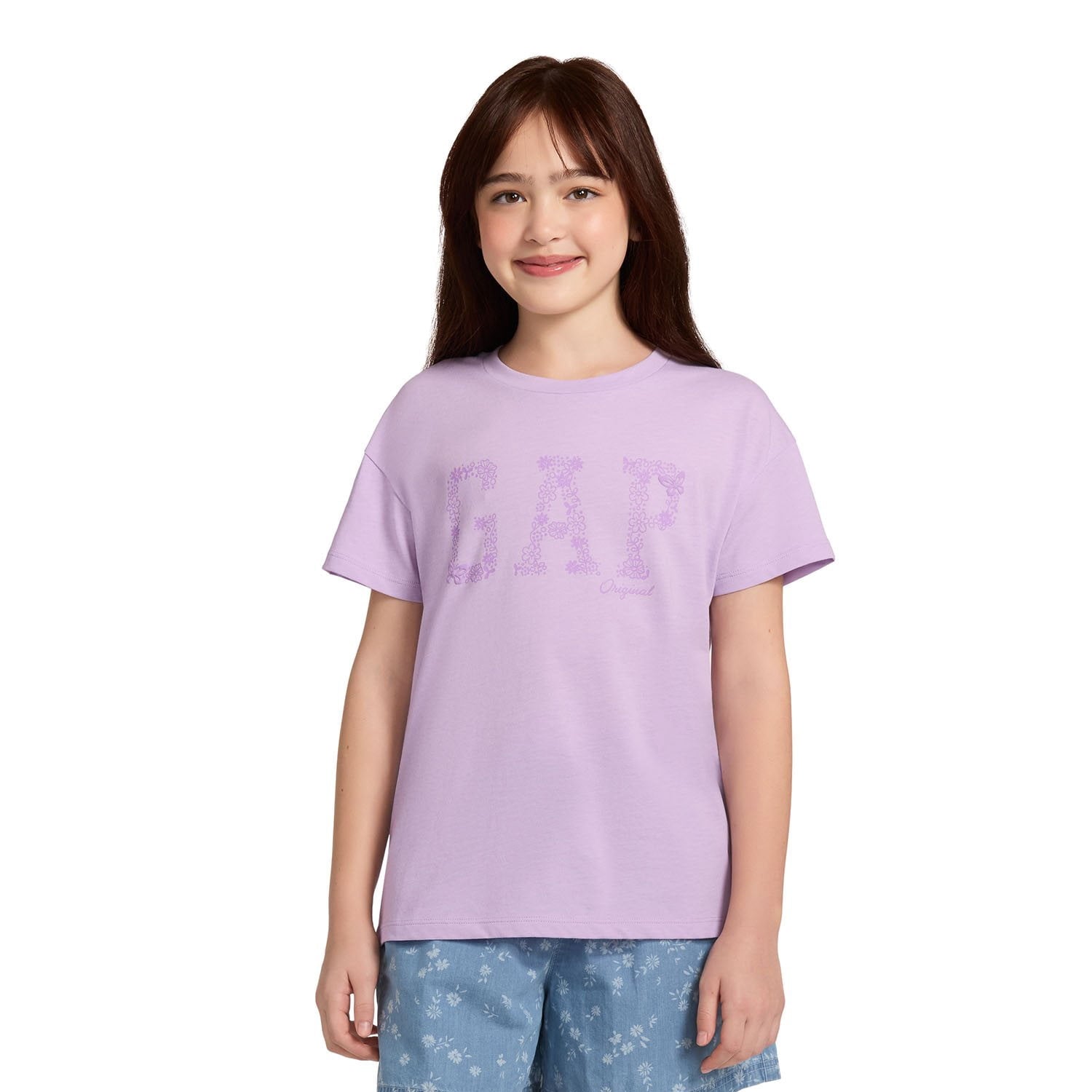 Gap Girl's Short Sleeve Graphic T-Shirt - White - XL