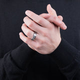 8mm Satin Finish Band in Tungsten