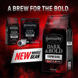 Community Coffee Dark &amp; Bold Espresso Roast Ground Coffee, 40 oz.