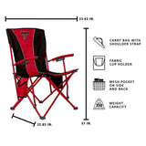 Logo Brands Texas Tech Red Raiders Hard Arm Chair