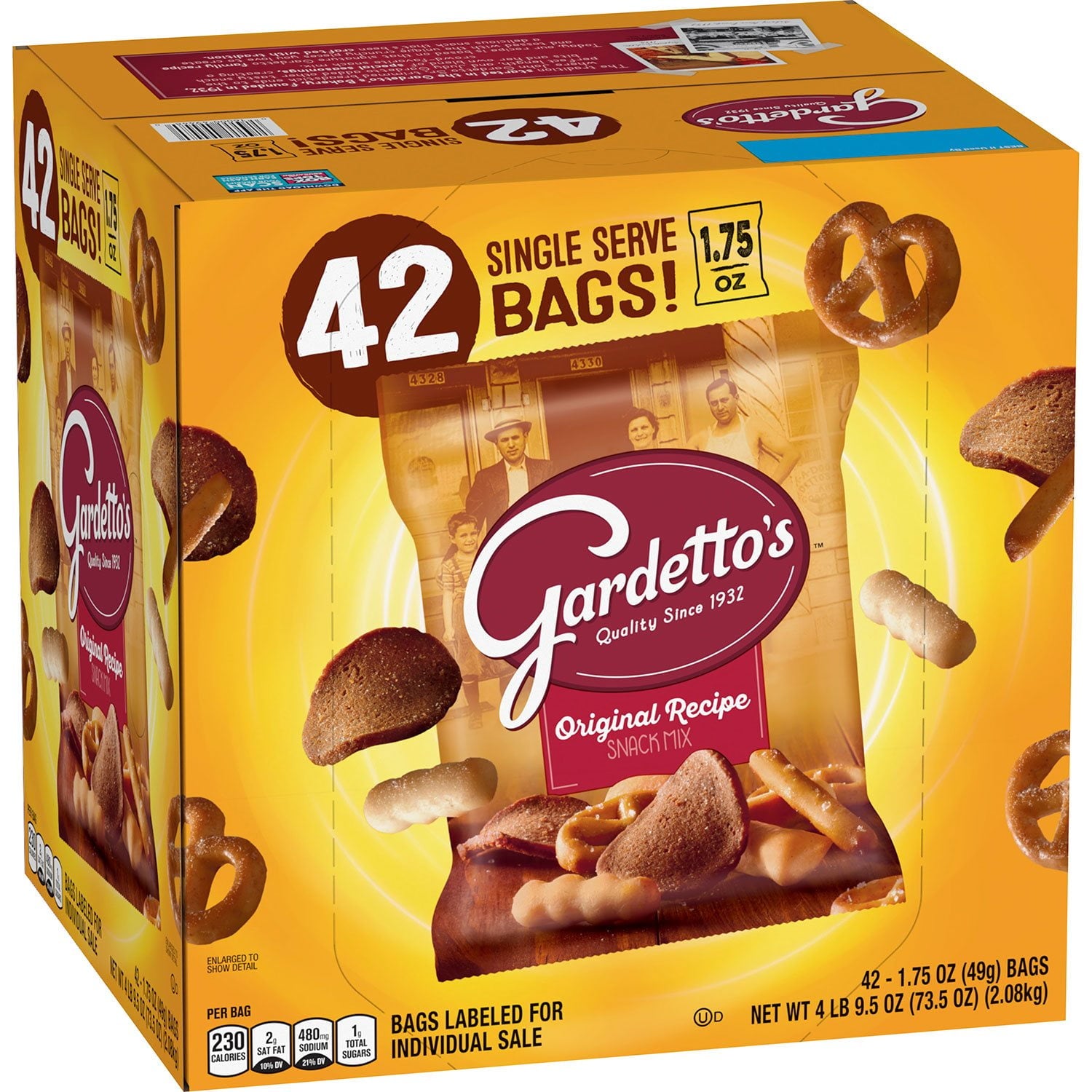 Gardetto's Original Recipe Snack Mix - 1.75 oz - 42 Pack