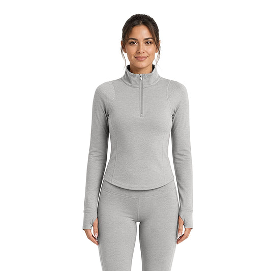 Outdoor Voices Women's CloudKnit Quarter-Zip Pullover - Black - XXL