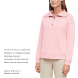 Eddie Bauer Women's Quarter-Zip Pullover - Pink - XXL