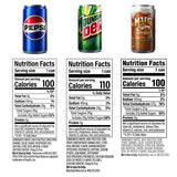 Pepsi, Mountain Dew and Mug Root Beer Soda Mini Variety Pack, 7.5 fl oz., 30 pk.