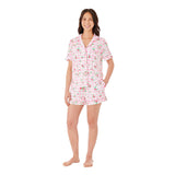Member's Mark Women's 2-Piece Notch Collar Pajama Set - Black - XXL