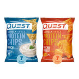 Quest Tortilla Style 18-19g Protein Chip Variety Pack, Nacho Cheese &amp; Ranch, 14 ct.