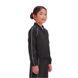 Members Mark Girl's Dynamic Knit Bomber - Black - XL