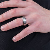 8mm Satin Finish Band in Tungsten