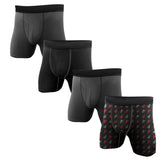 Reebok Men's 4-Pack Performance Boxer Brief