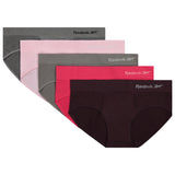 Reebok Women's 5-Pack Seamless Hipster - XXL
