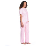 LOFT Women's 2-Piece Tee and Pant Pajama Set - Pink