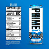 Prime 32g Protein Ultra-Filtered Milk Shake, Cookies and Cream, 11 fl. oz., 12 pk.
