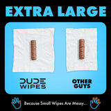 DUDE WIPES XL Fragrance Free Flushable Wet Wipes | 8 Packs of 50 (400 Total)