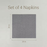 Over&Back Linen Napkins, Set of 4