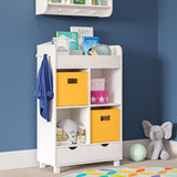 RiverRidge Folding Bins Cube Storage Cubbies, Set of 6 Playroom Organizers
