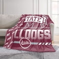 Logo Brands Mississippi State Bulldogs 60"x70" Super Plush Blanket