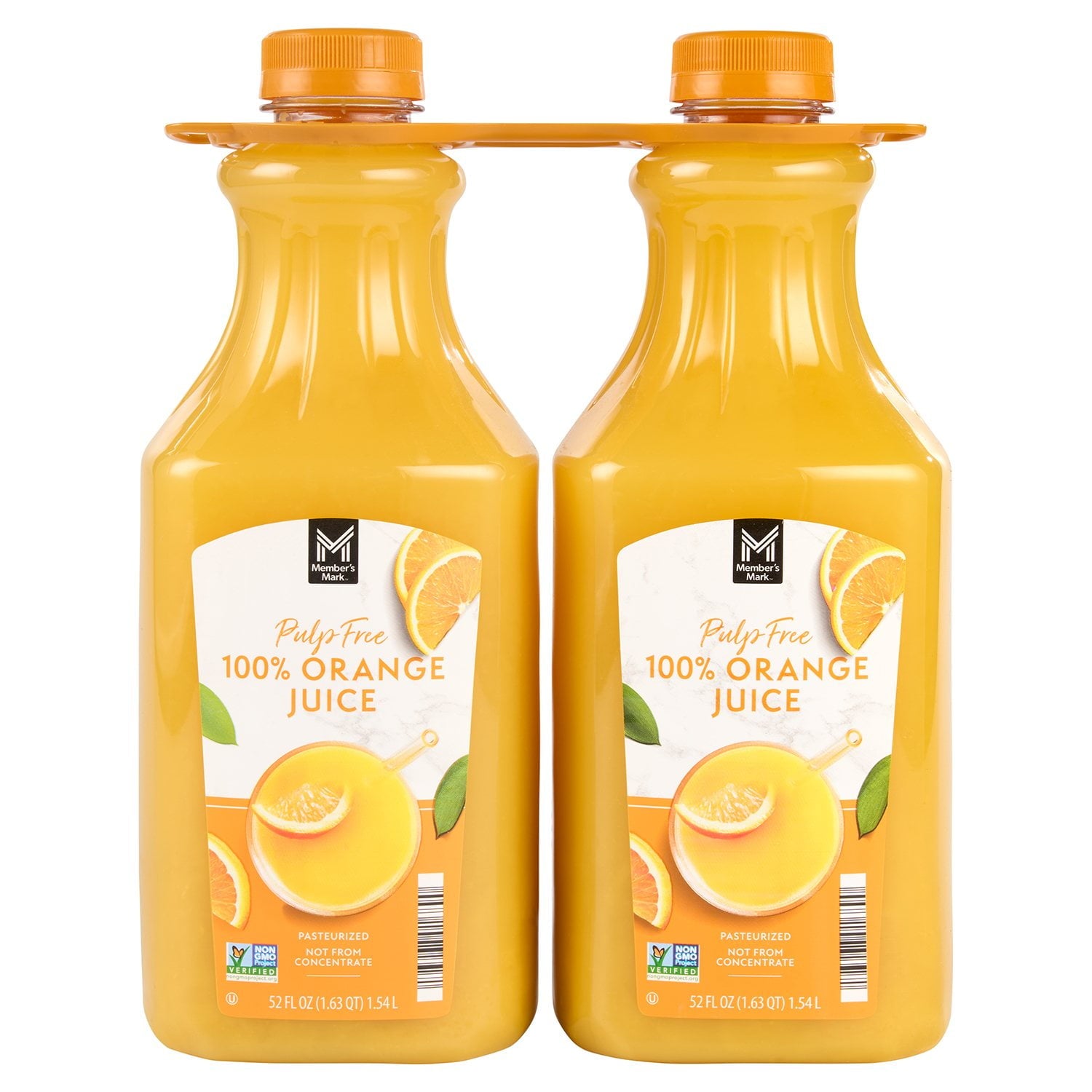 Member's Mark Pulp-Free 100% Orange Juice, 52 fl. oz., 2 pk.