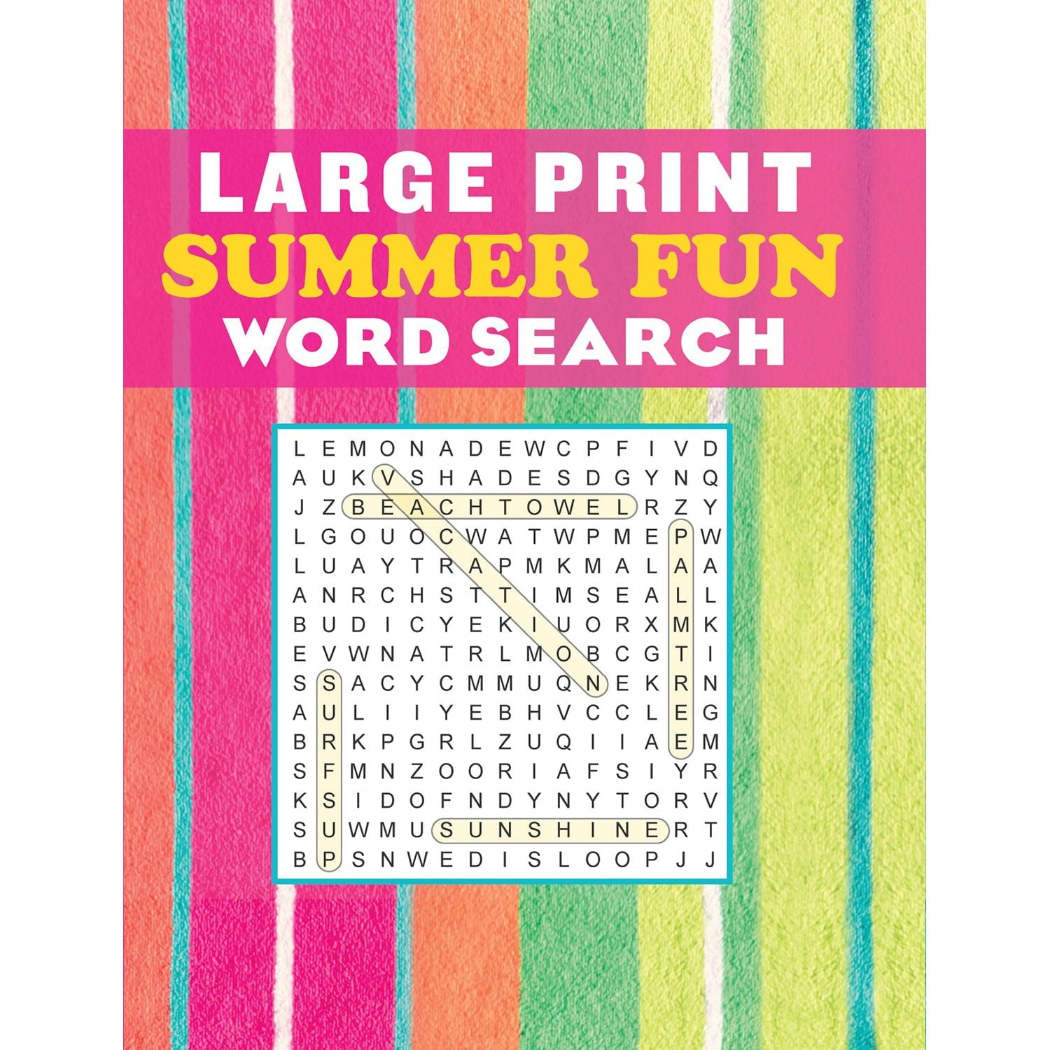 Large Print Summer Fun Word Search, Flexibound