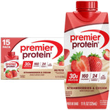 Premier Protein 30g High Protein Shake, Strawberries &amp; Cream 11 fl. oz., 15 pk.
