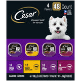 Cesar Classic Loaf in Sauce Wet Dog Food Variety Pack, 3.5 oz., 48 ct