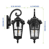 Cedar Hill 17" Outdoor Wall Lantern with Dusk-to-Dawn Photocell
