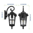 Cedar Hill 17" Outdoor Wall Lantern with Dusk-to-Dawn Photocell