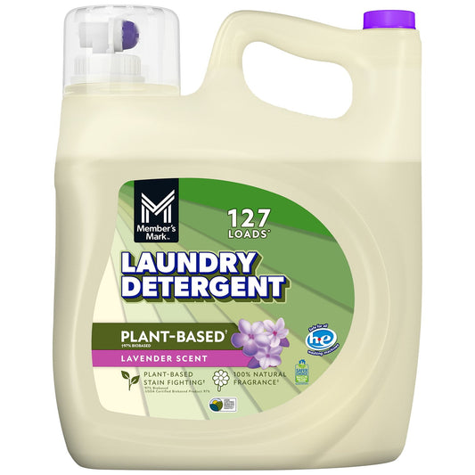 Member's Mark Plant Based Liquid Laundry Detergent, Lavender – 127 loads, 196 fl. oz
