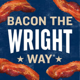 Wright Brand Hickory Real Wood Smoked Thick Cut Bacon, 4 lb.