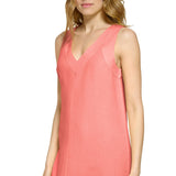 DKNY Women's Linen Maxi Dress - Black - XXL