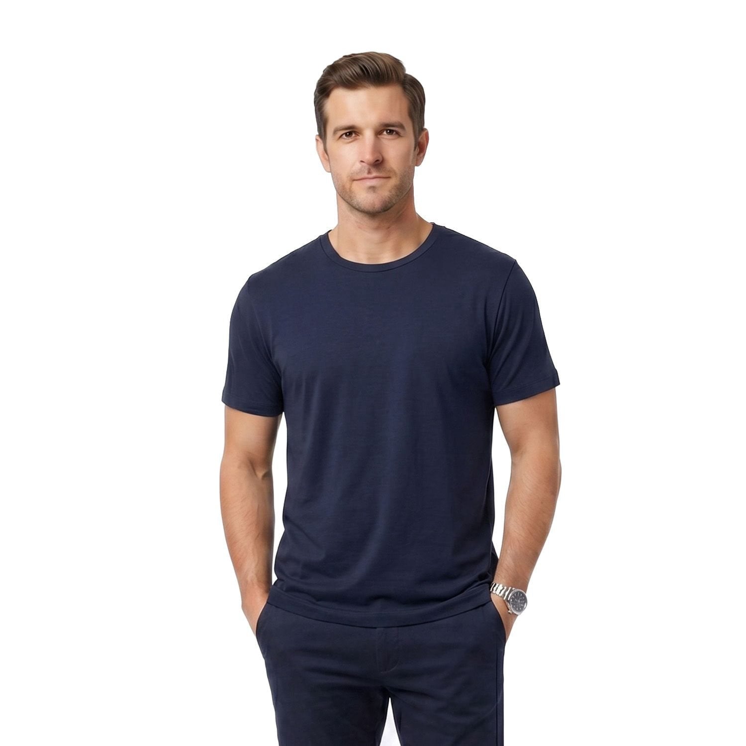 Cuts Crewneck T-Shirt - Black - XXL
