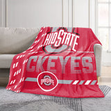Logo Brands Ohio State Buckeyes 60"x70" Super Plush Blanket