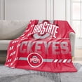 Logo Brands Ohio State Buckeyes 60"x70" Super Plush Blanket