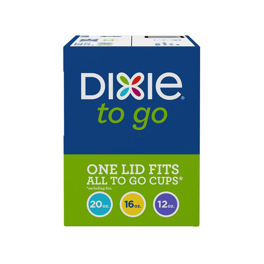 Dixie To Go Black Hot Cup Lids, 12-20 fl oz – 500 Count