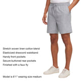 Gap Men's Linen Pull-On Short - Grey
