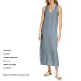 DKNY Women's Linen Maxi Dress - Black - XXL