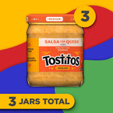 Tostitos Salsa Con Queso, Medium, 15.5 oz., 3 ct.