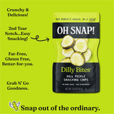 OH SNAP! Dilly Bites Dill Pickle Snack Packs - 3.25 fl oz - 12 Count